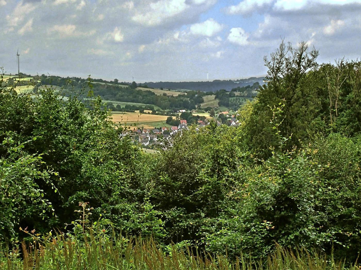 Blick auf das Dorf