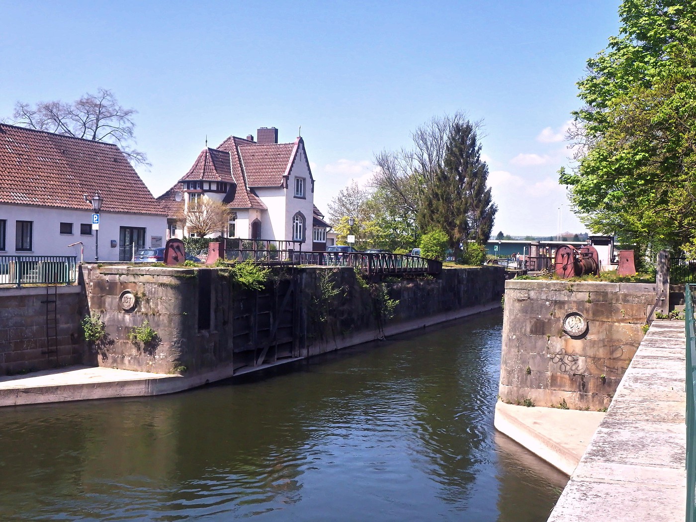 Schleuse auf dem Werder