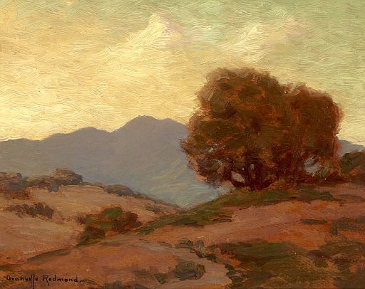 Hillside Landscape with Oak (1920)