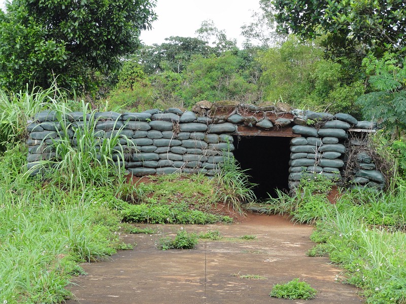 Photo: A replica bunker built by the Vietnamese after the war as a ...